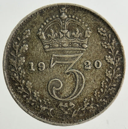 1920 George V Threepence Silver Coin | Fine Collectable Grade