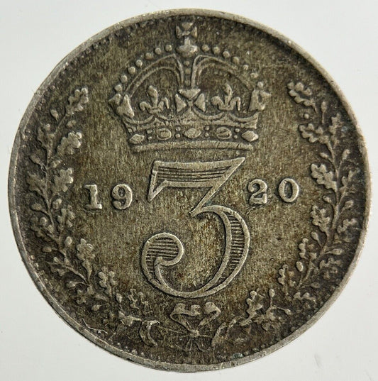 1920 George V Threepence Silver Coin | Fine Collectable Grade