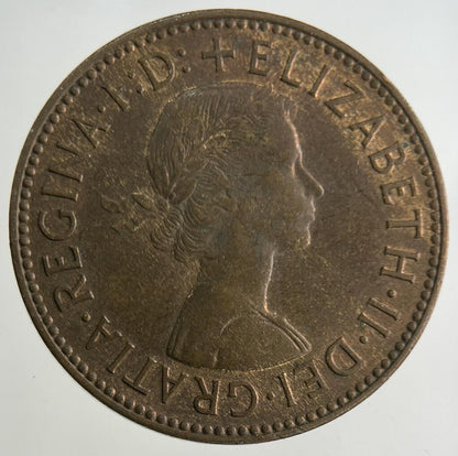 1957 Elizabeth II 2nd Half-Penny Coin | Very High Grade