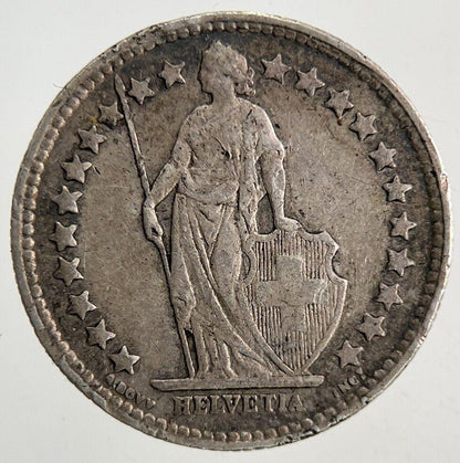 1920 Switzerland Swiss 1/2 Half Franc Silver Coin | Fine Collectable Grade