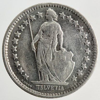1920 Switzerland Swiss 1/2 Half Franc Silver Coin | Fine Collectable Grade