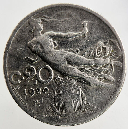 1920 Italy 20 Centesimi Coin | Fine Collectable Grade