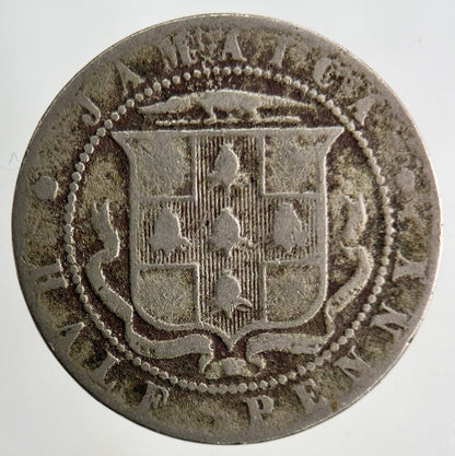 1920 Jamaica Half-Penny Coin | Fair Grade