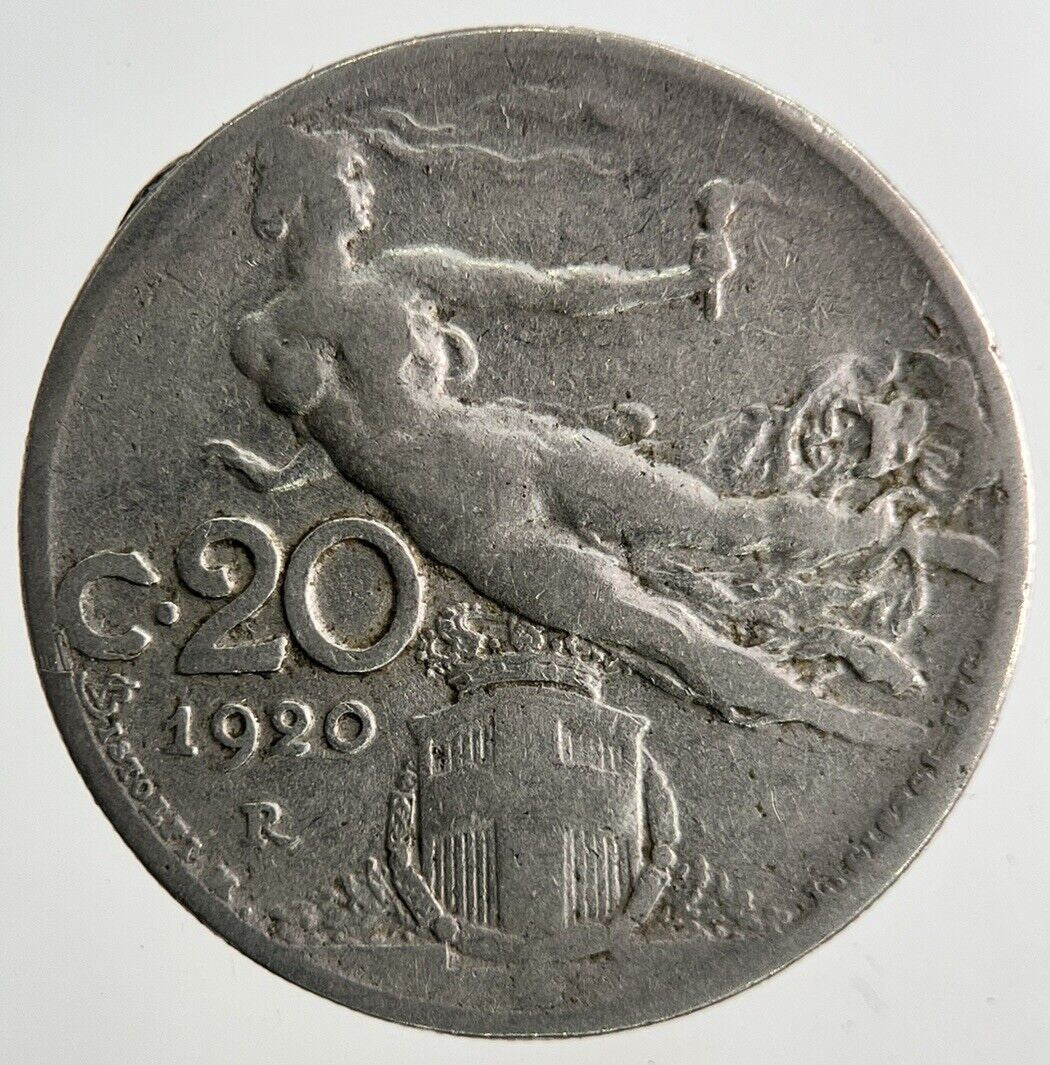 1920 Italy 20 Centesimi Coin | Collectable Grade