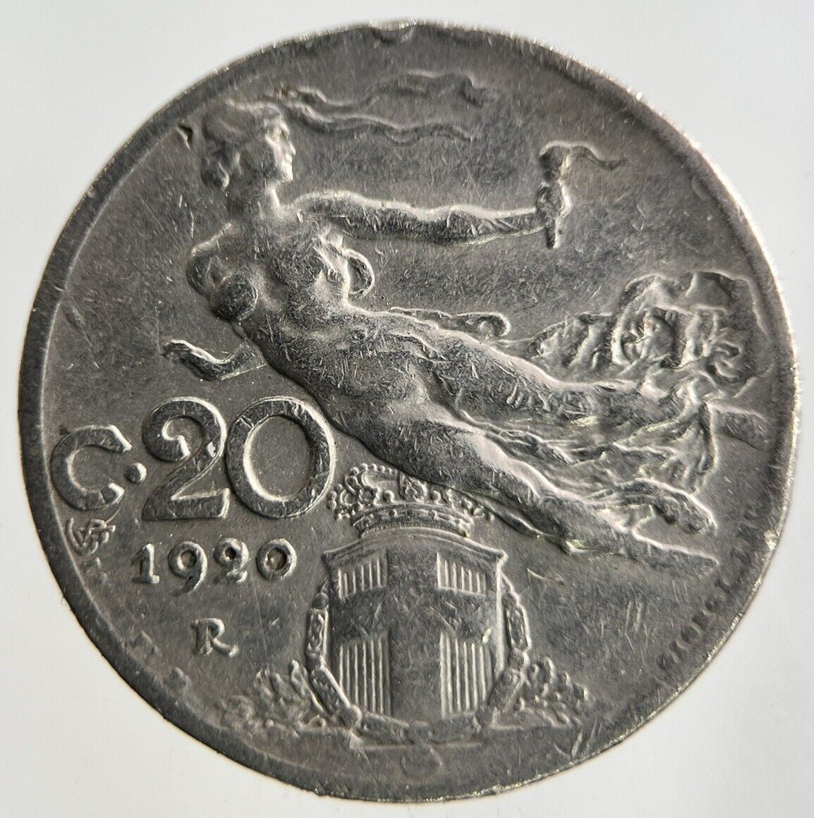 1920 Italy 20 Centesimi Coin | Fine Collectable Grade