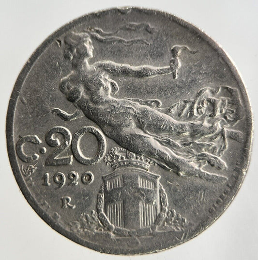 1920 Italy 20 Centesimi Coin | Fine Collectable Grade