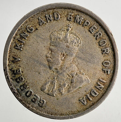 1920 Straits Settlements 5 Cents Coin | Fine Collectable Grade
