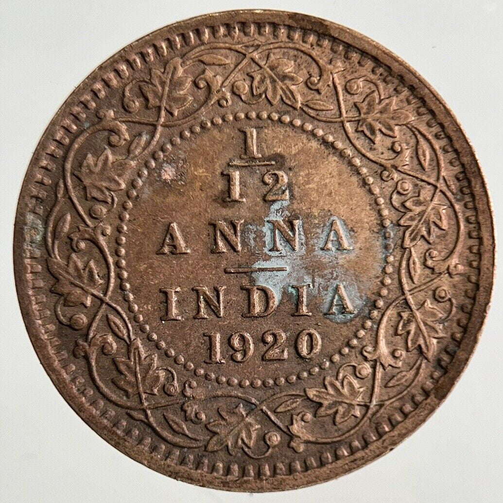 1920 India 1/12 Anna Coin | Fine Collectable Grade