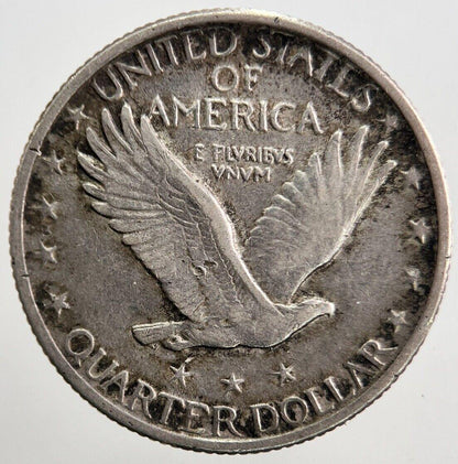 1920 US USA Standing Liberty Quarter Silver Coin | Very High Grade | a5369