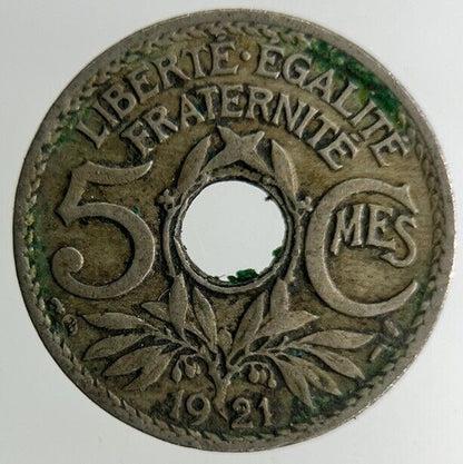 1921 France 5 Centimes Coin | Fine Collectable Grade