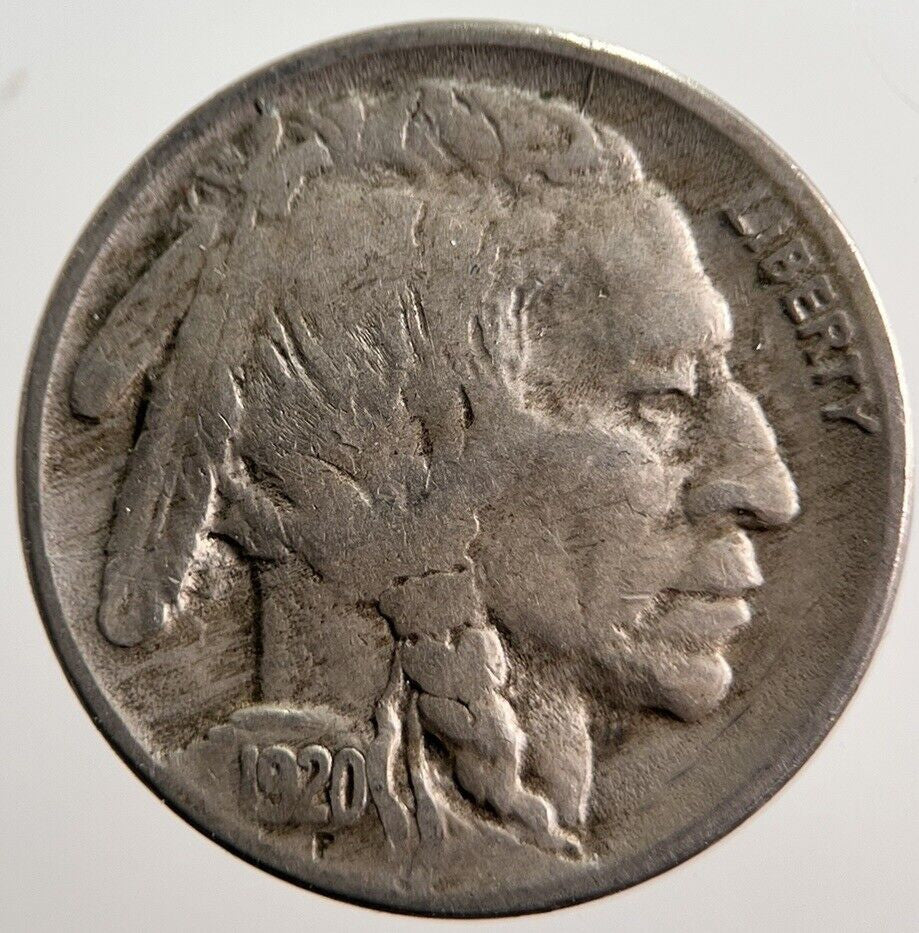 1920 US USA Buffalo Indian Head Nickel Coin | Fine Collectable Grade | a1366