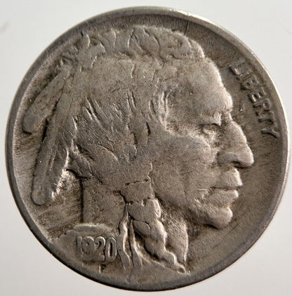 1920 US USA Buffalo Indian Head Nickel Coin | Fine Collectable Grade | a1366