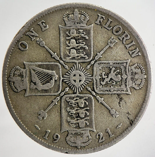 1921 George V Florin Silver Coin | Collectable Grade
