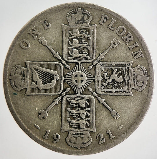 1921 George V Florin Silver Coin | Collectable Grade
