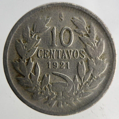1921 Chile 10 Centavos Coin | Collectable Grade