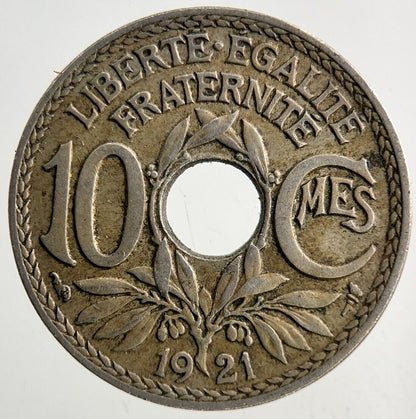 1921 France 10 Centimes Coin | Fine Collectable Grade