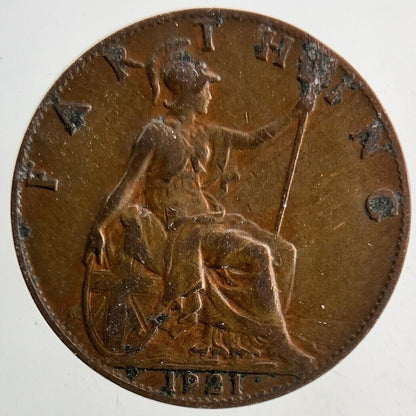 1921 George V Farthing Coin | Fine Collectable Grade