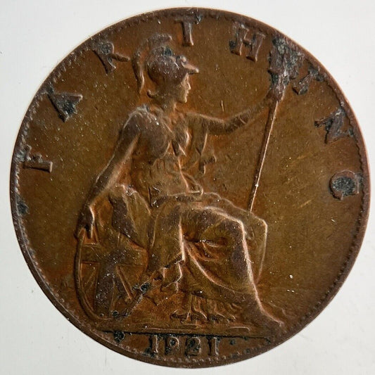 1921 George V Farthing Coin | Fine Collectable Grade