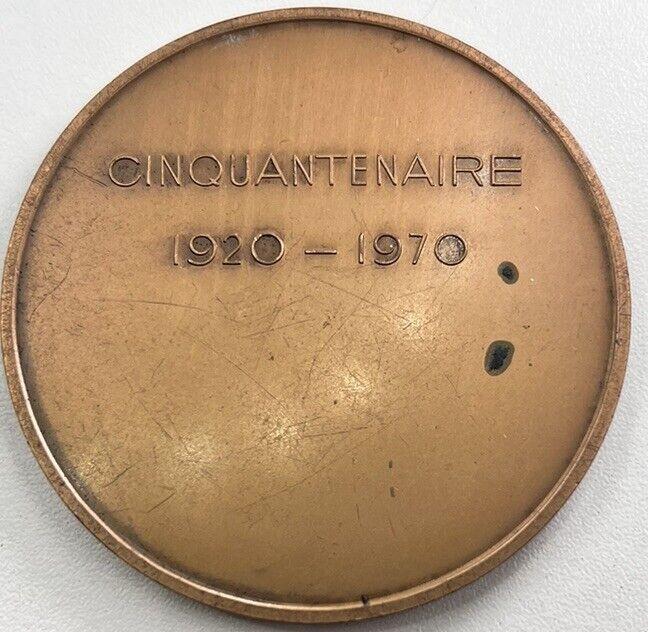 1920-1970 Large France De Brive Chambre De Commerce Medal Token Coin