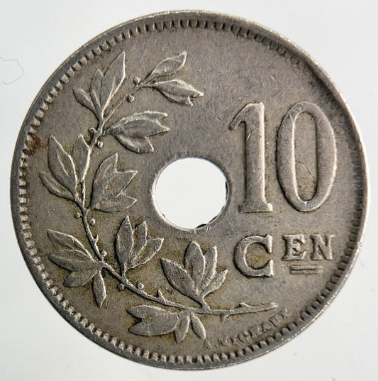 1921 Belgium 10 Centimes Coin | Fine Collectable Grade