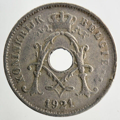 1921 Belgium 10 Centimes Coin | Fine Collectable Grade