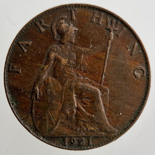 1921 George V Farthing Coin | Fine Collectable Grade