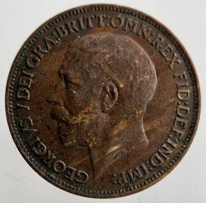 1921 George V Farthing Coin | Fine Collectable Grade
