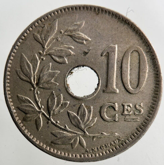 1921 Belgium 10 Centimes Coin | Fine Collectable Grade