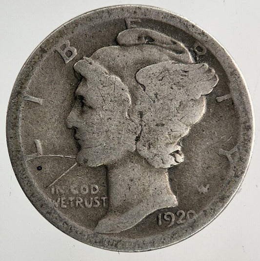 1920 US USA Mercury One Dime Silver Coin | Collectable Grade