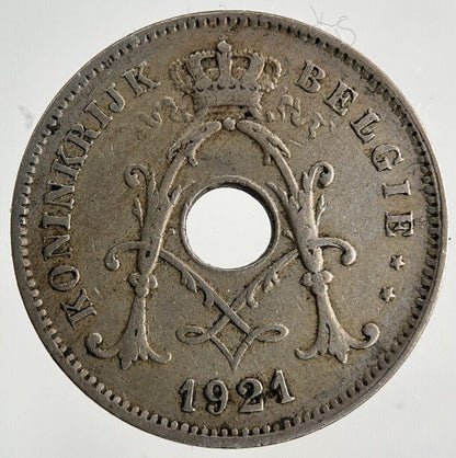 1921 Belgium 10 Centimes Coin | Fine Collectable Grade