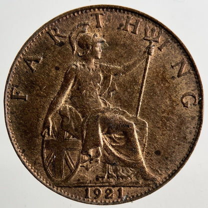1921 George V Farthing Coin | Very High Grade