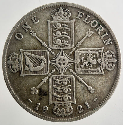 1921 George V Florin Silver Coin | Fine Collectable Grade | a8128