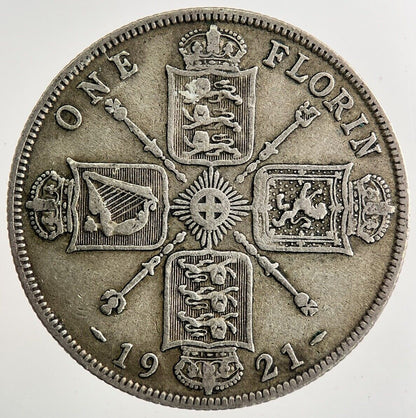 1921 George V Florin Silver Coin | Fine Collectable Grade | a8127