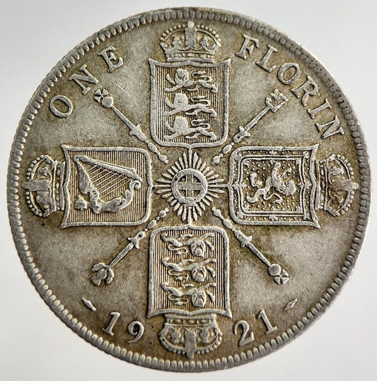 1921 George V Florin Silver Coin | Very High Grade | a8048
