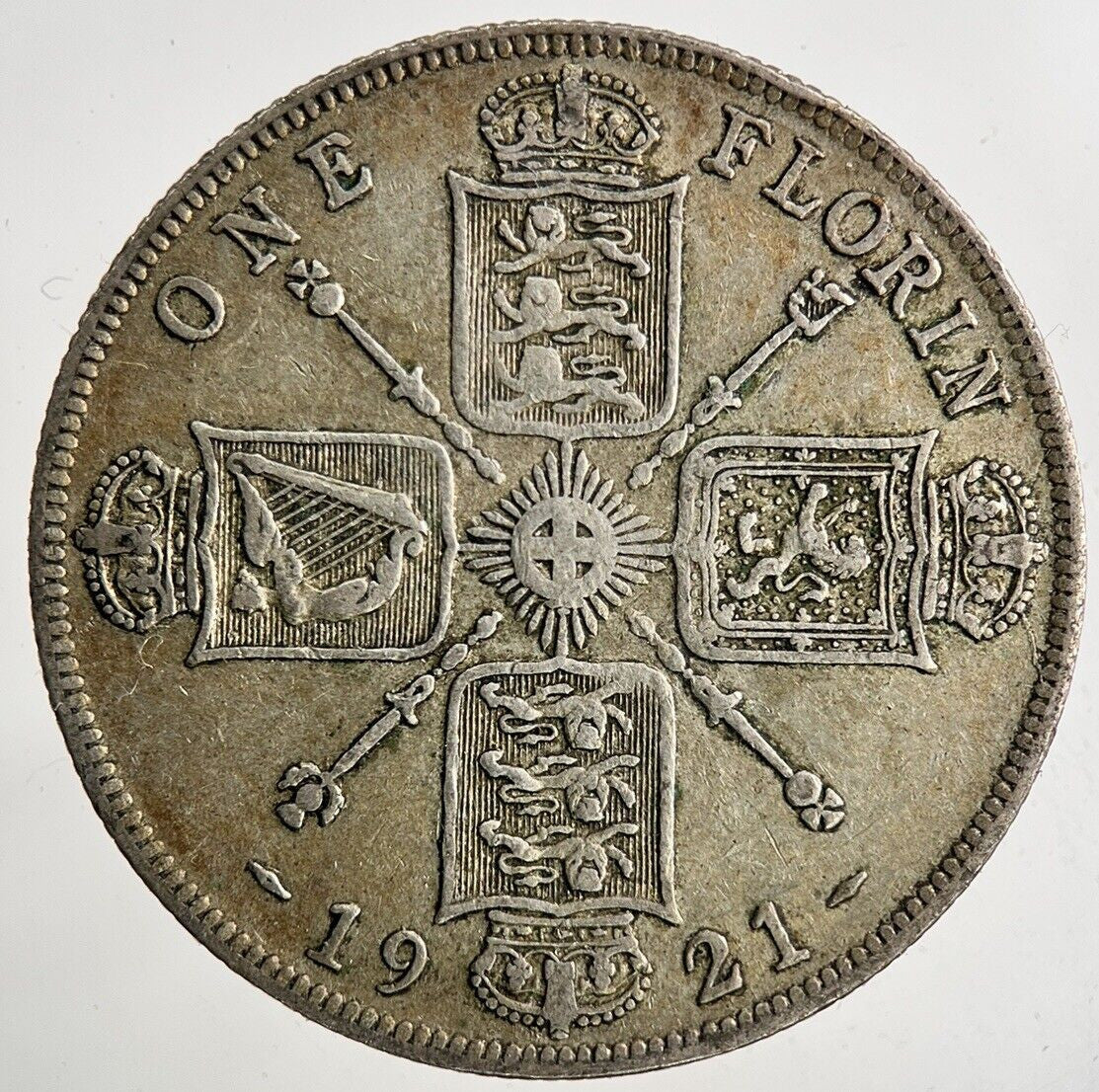 1921 George V Florin Silver Coin | Fine Collectable Grade