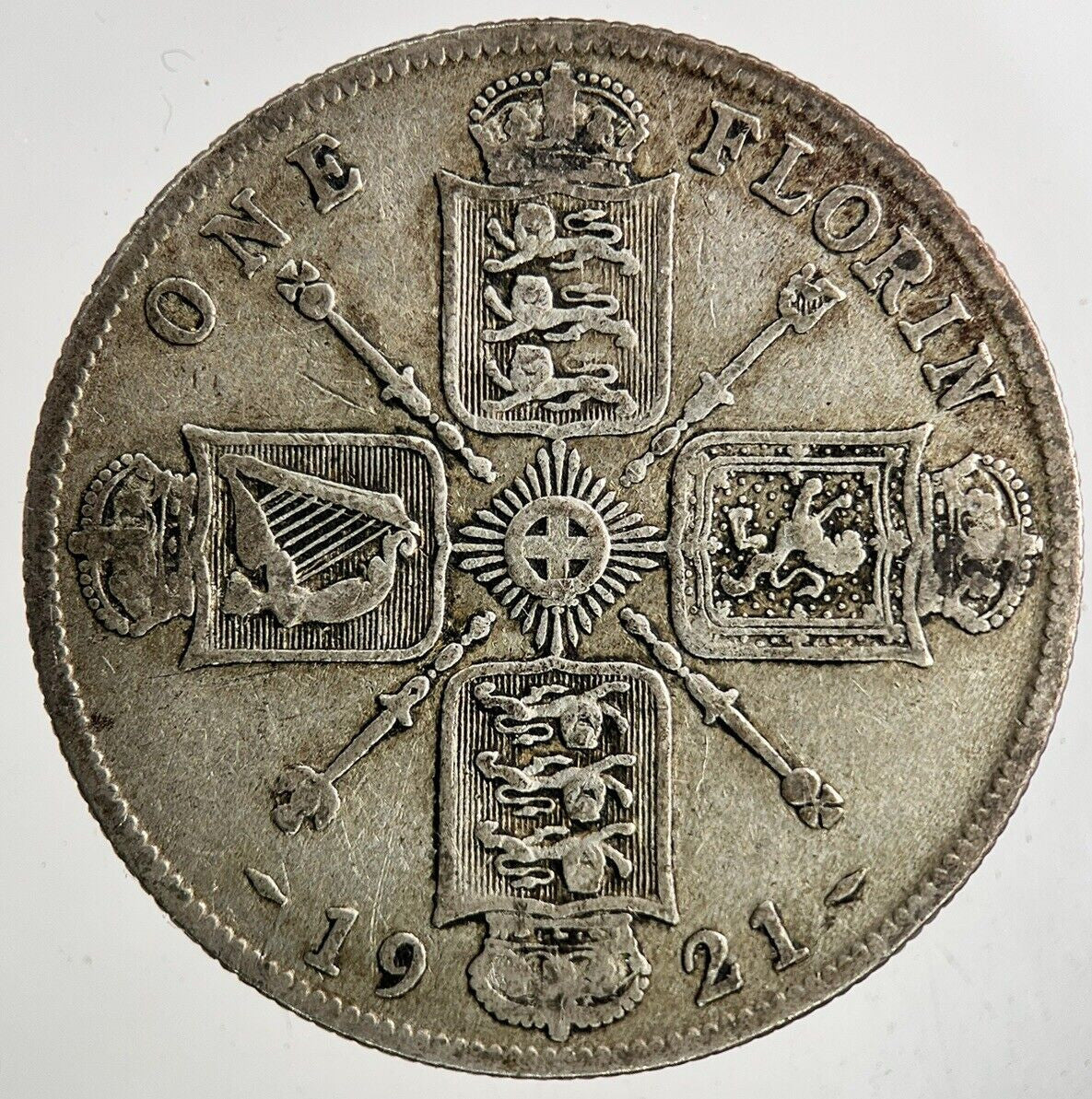 1921 George V Florin Silver Coin | Fine Collectable Grade