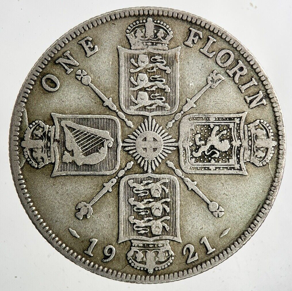 1921 George V Florin Silver Coin | Fine Collectable Grade