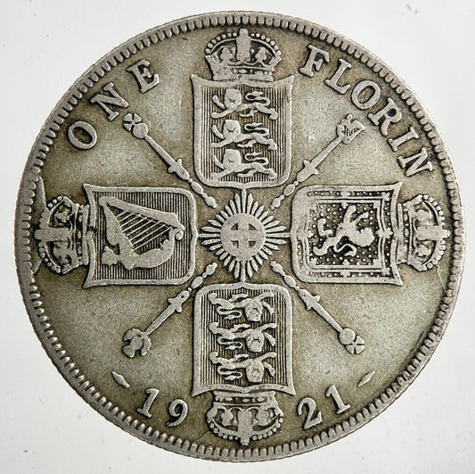 1921 George V Florin Silver Coin | Fine Collectable Grade