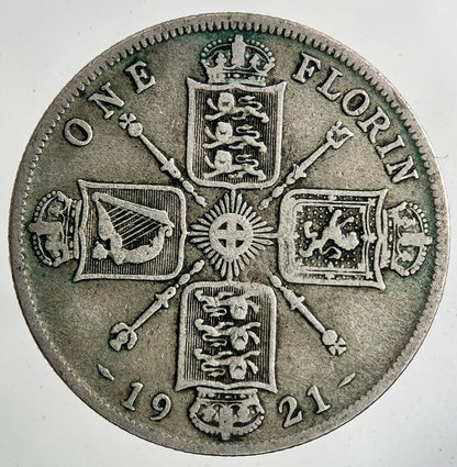 1921 George V Florin Silver Coin | Fine Collectable Grade