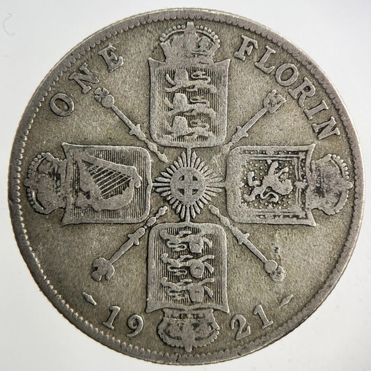 1921 George V Florin Silver Coin | Collectable Grade