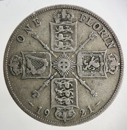 1921 George V Florin Silver Coin | Collectable Grade