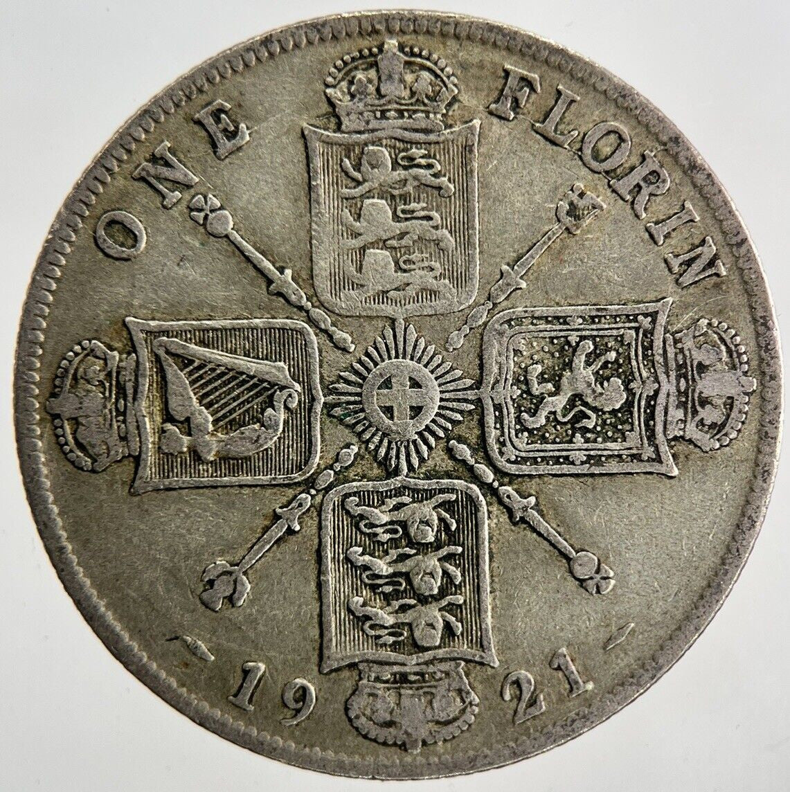1921 George V Florin Silver Coin | Fine Collectable Grade
