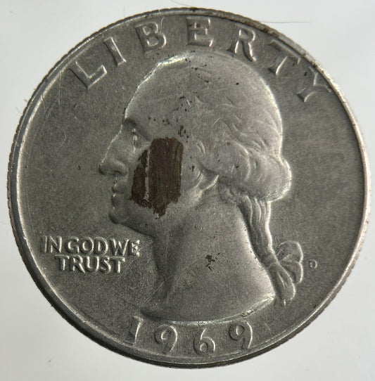 1969 US USA Quarter Dollar Coin | Fine Collectable Grade