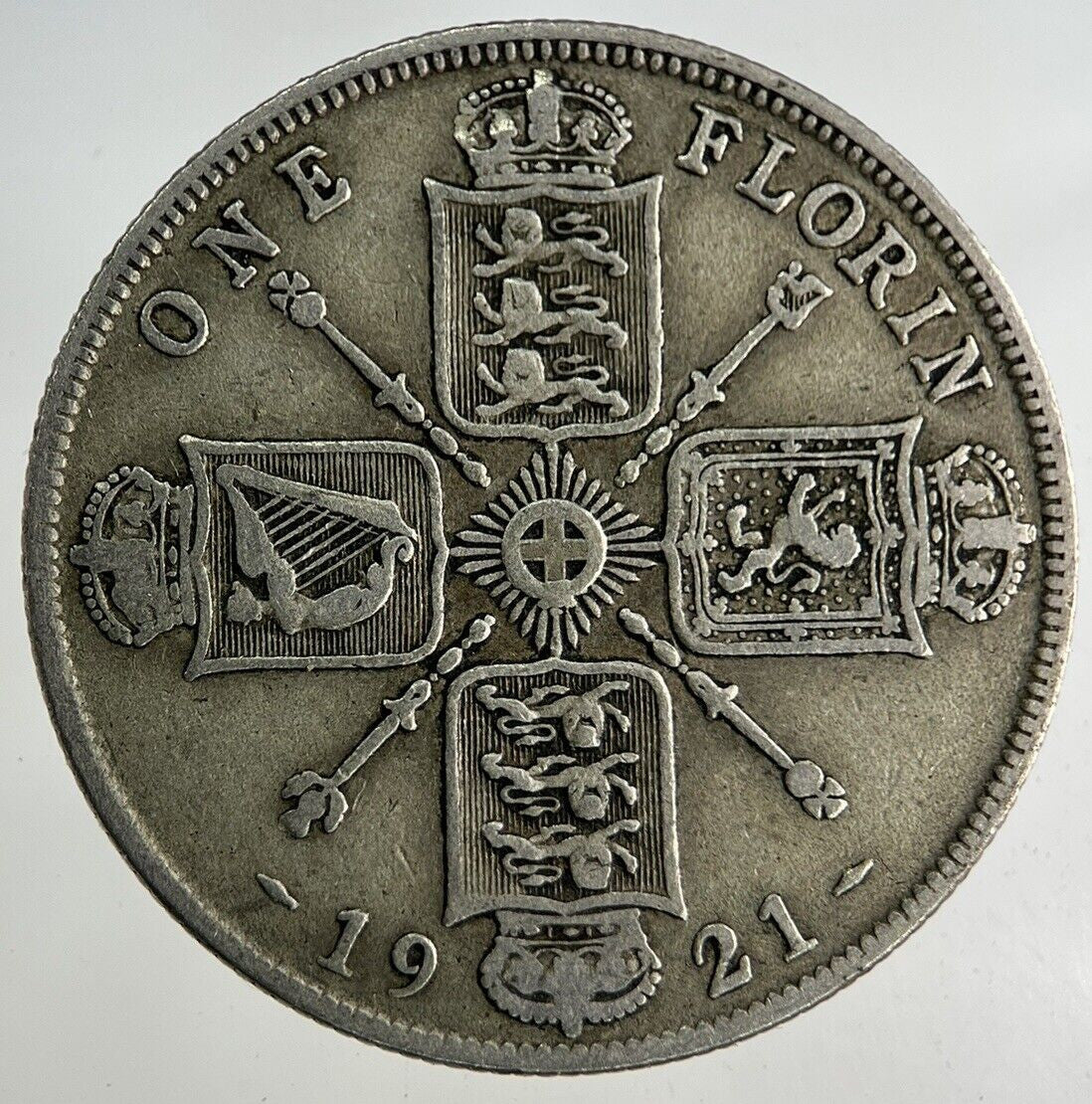 1921 George V Florin Silver Coin | Fine Collectable Grade