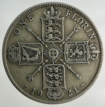 1921 George V Florin Silver Coin | Fine Collectable Grade