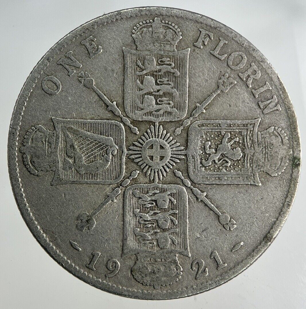 1921 George V Florin Silver Coin | Fine Collectable Grade