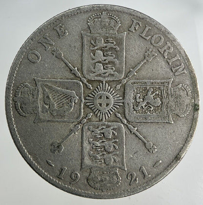 1921 George V Florin Silver Coin | Fine Collectable Grade