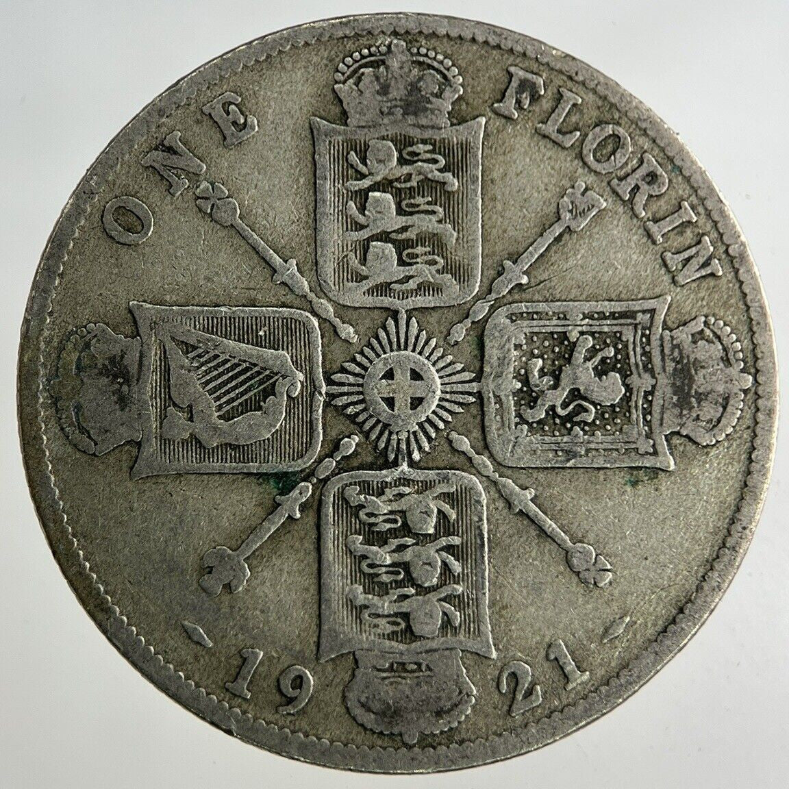 1921 George V Florin Silver Coin | Fine Collectable Grade