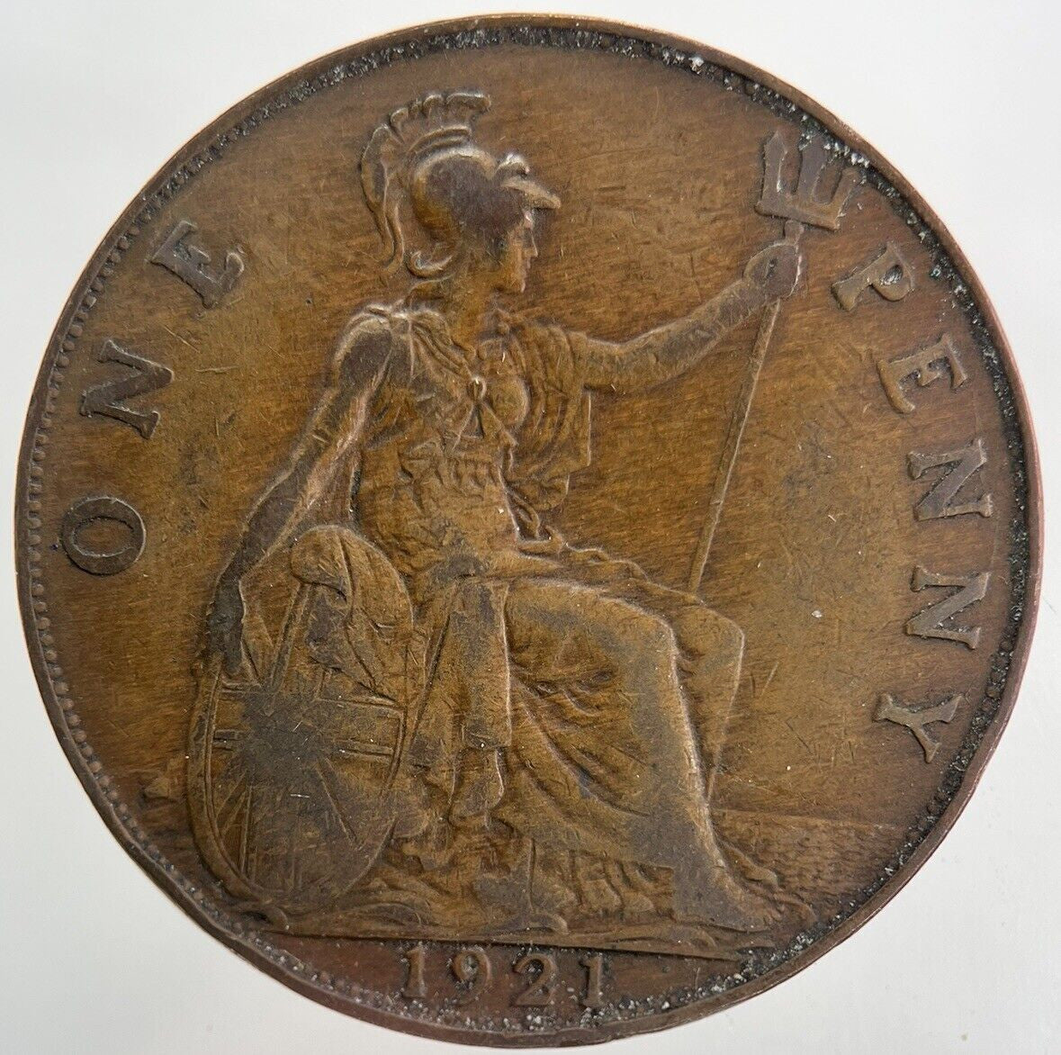1921 George V One Penny Coin | Fine Collectable Grade