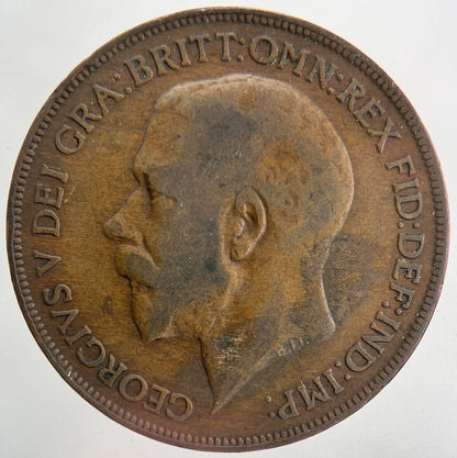 1921 George V One Penny Coin | Fine Collectable Grade